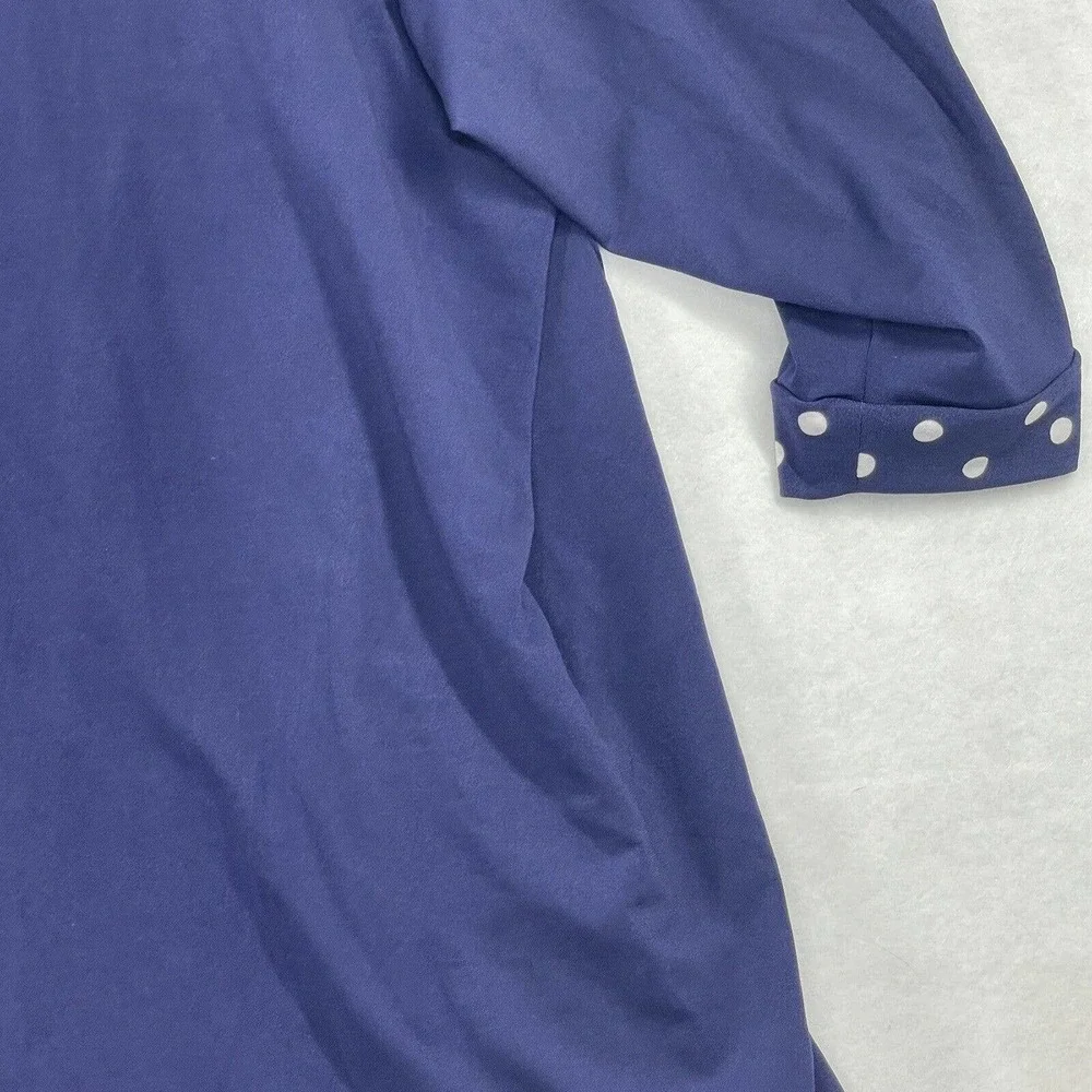 NWT Womens Plus Size‎ 30/32 Evans 4X Blue Isabelle Layered Tunic Top Blouse